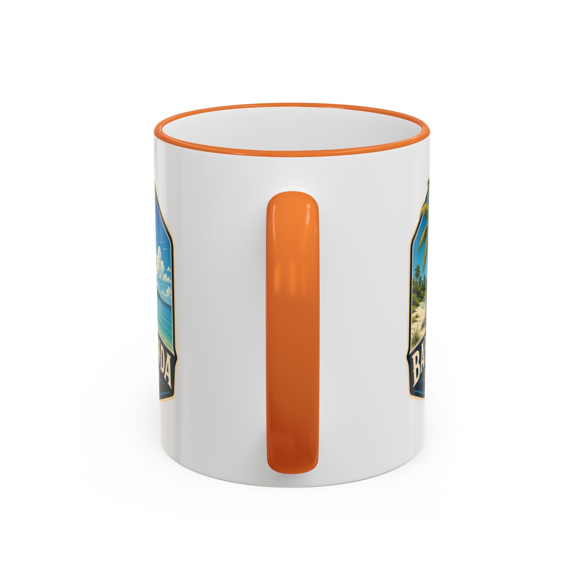 Bahia Honda Vintage Mug — Accent Rim & Handle 11oz/15oz