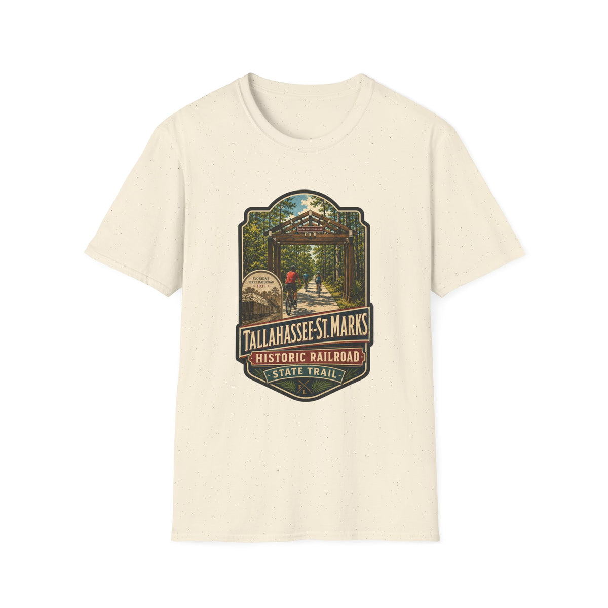 Tallahassee - St. Marks Trail  - Retro Tee