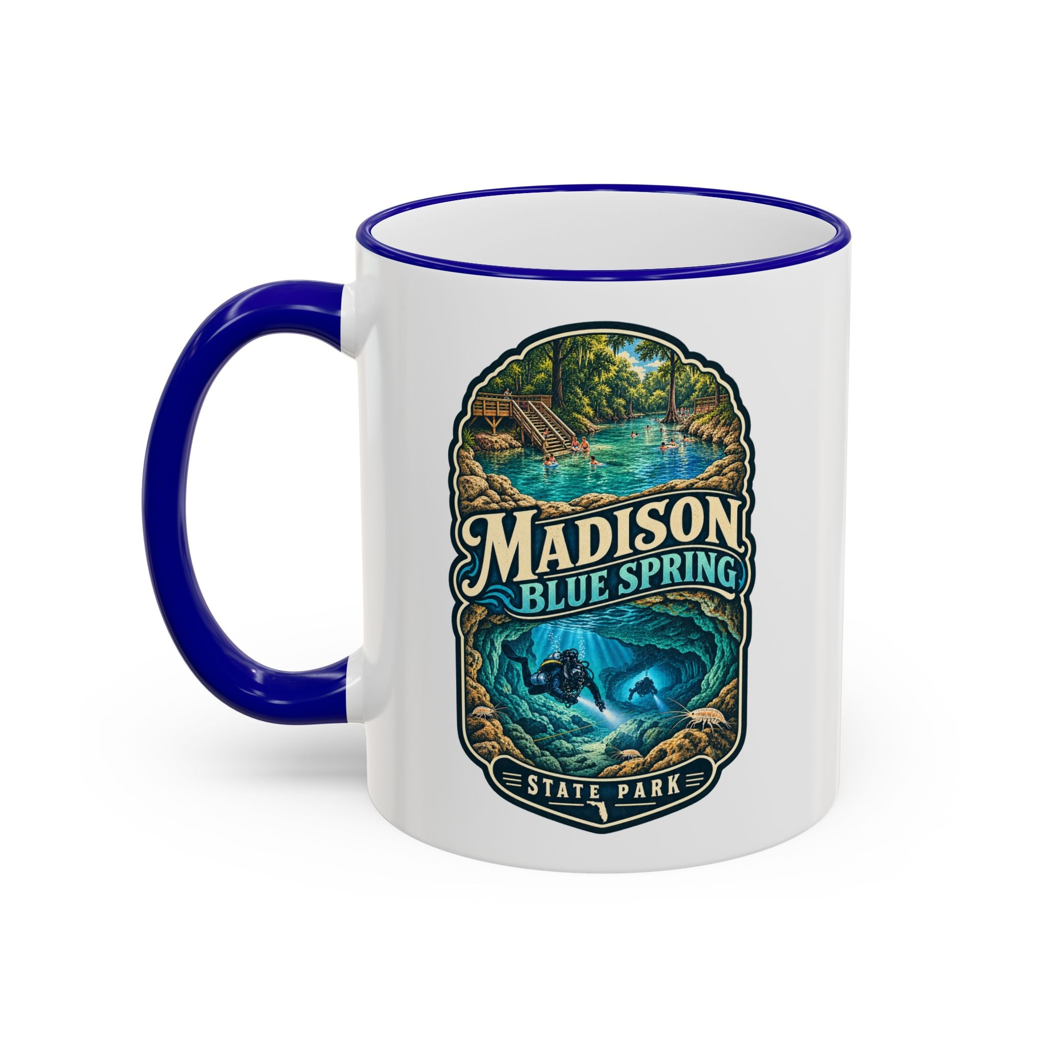 Madison Blue Spring Accent Rim & Handle 11oz/15oz