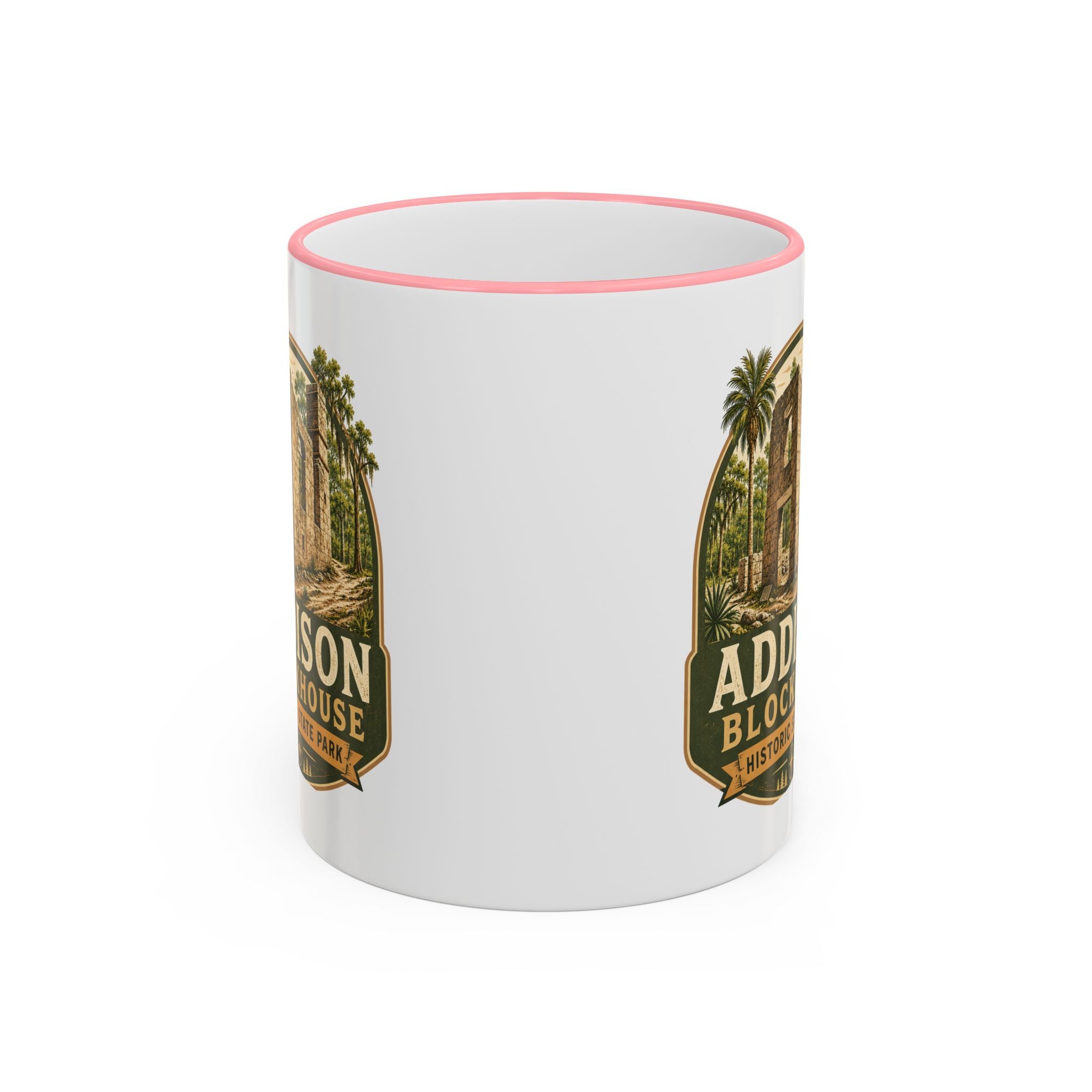 Addison Blockhouse Vintage Mug — Accent Rim & Handle 11oz/15oz
