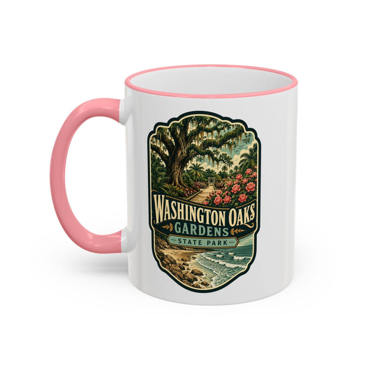 Washington Oaks Mug — Accent Rim & Handle 11oz/15oz