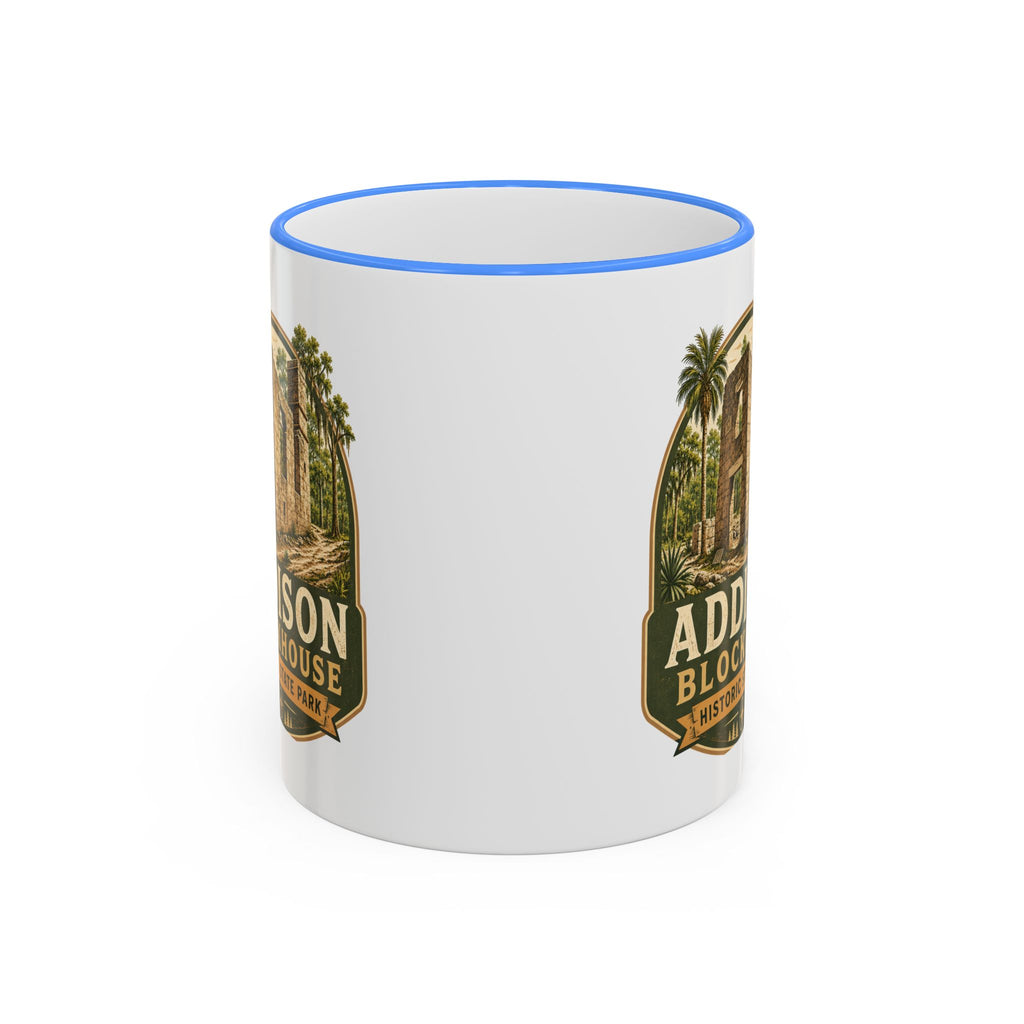 Addison Blockhouse Vintage Mug — Accent Rim & Handle 11oz/15oz