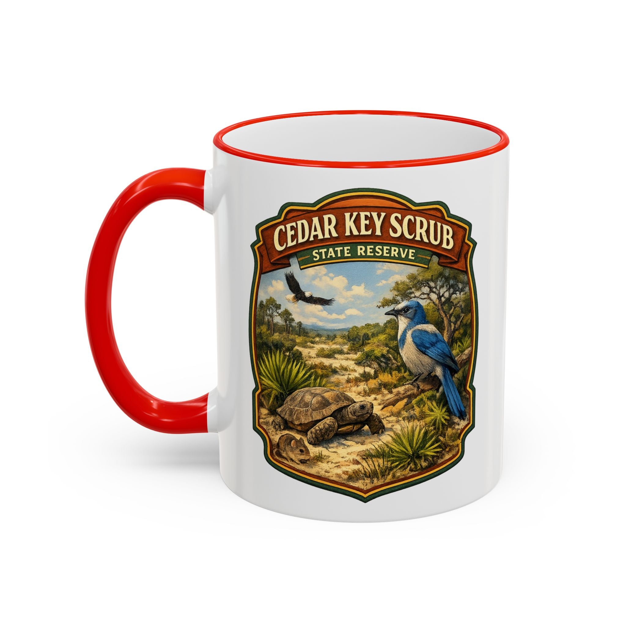 Cedar Key Scrub Accent Rim & Handle 11oz/15oz