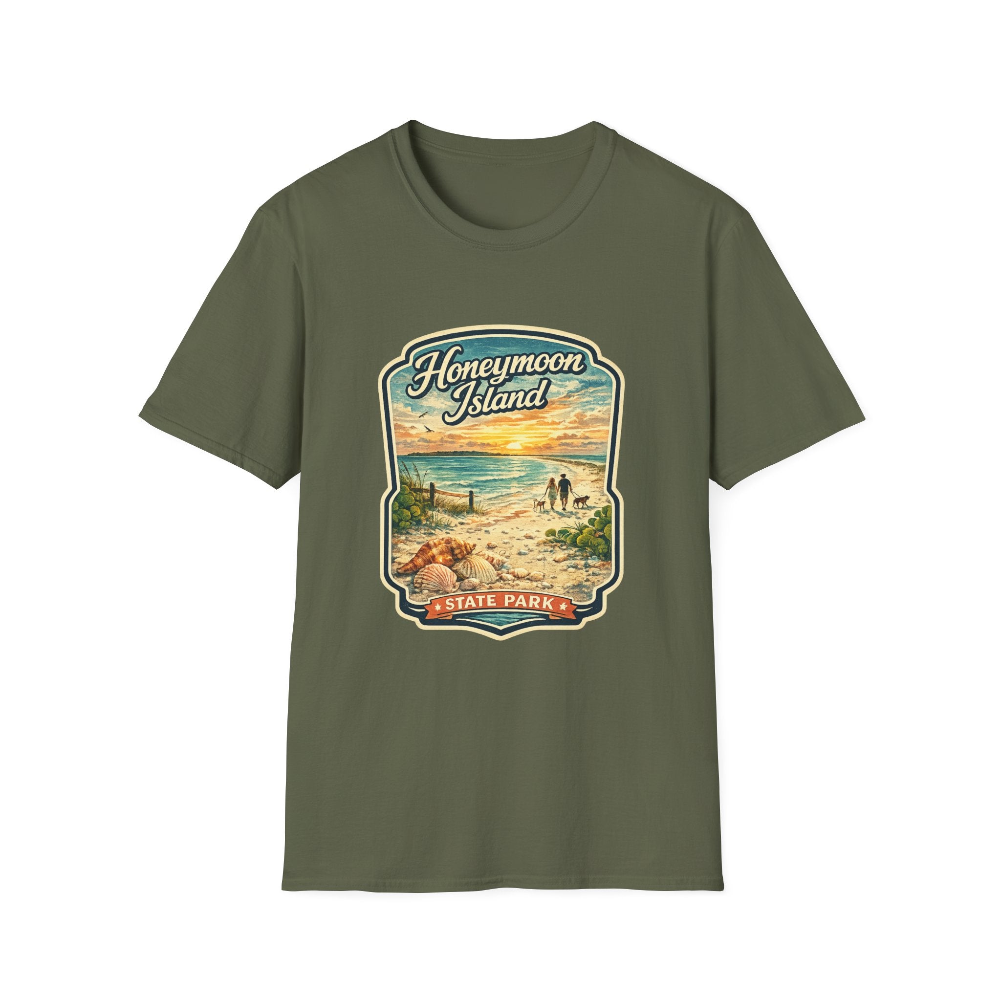 Honeymoon Island- Retro Tee