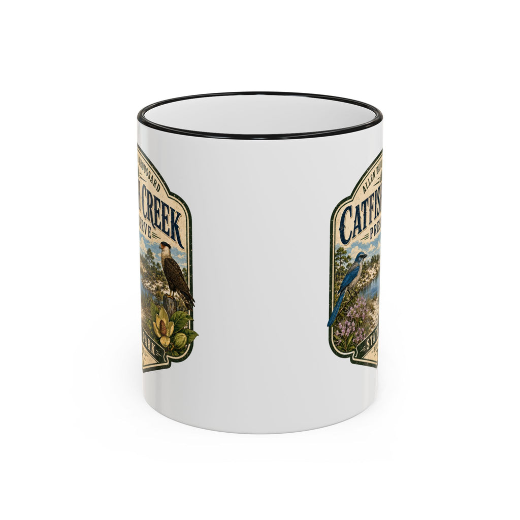 Catfish Creek Vintage Mug — Accent Rim & Handle 11oz/15oz
