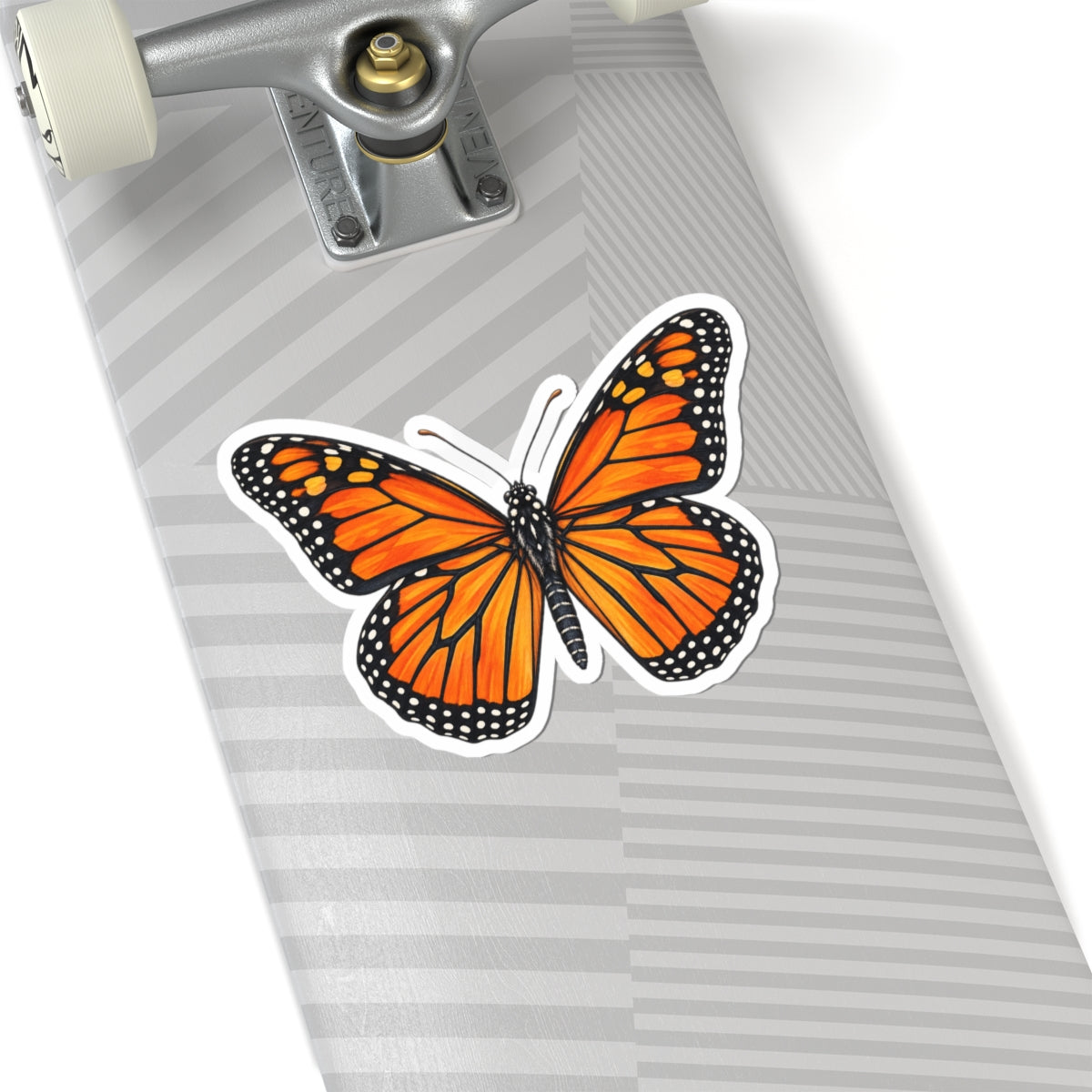 Monarch Butterfly Kiss-Cut Sticker — Vibrant Decal