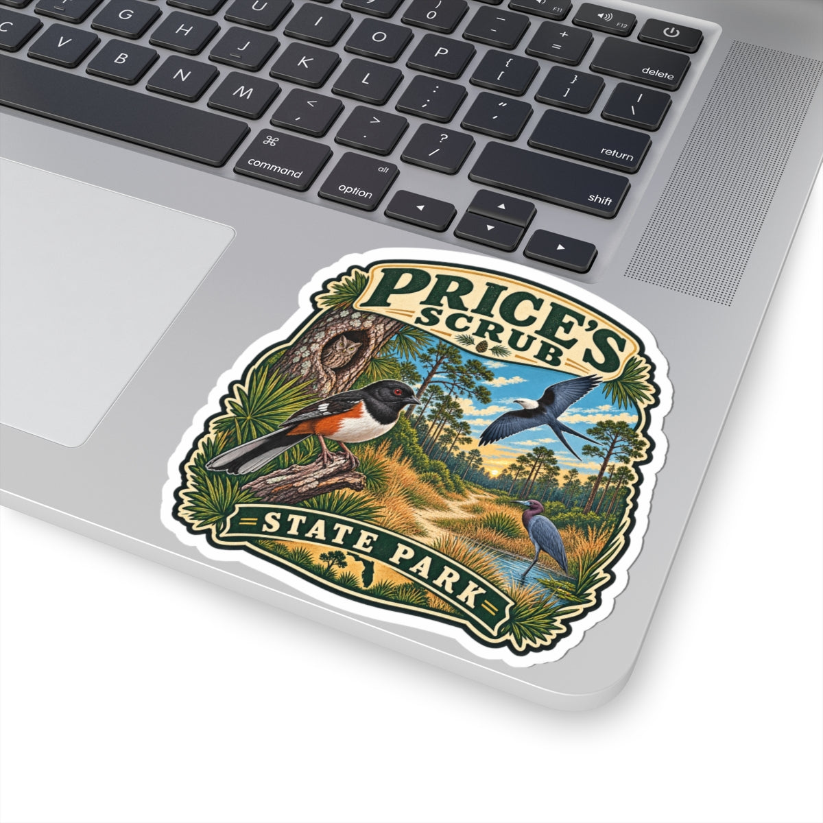 Price's Scrub State Park Sticker — Vintage Wildlife Park Badge