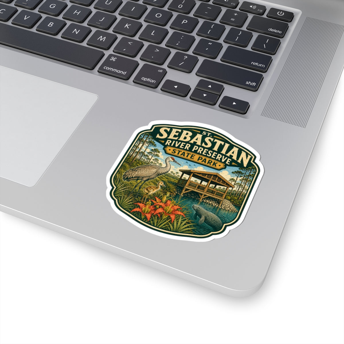 Sebastian River Preserve State Park Sticker — Wildlife Scenic Kiss-Cut Sticker