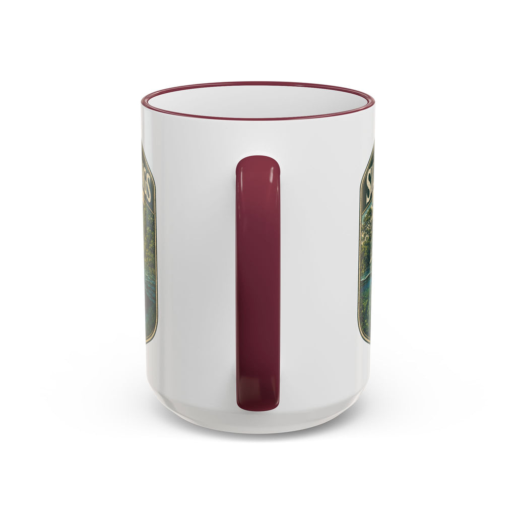 Silver Springs Vintage Mug — Accent Rim & Handle 11oz/15oz