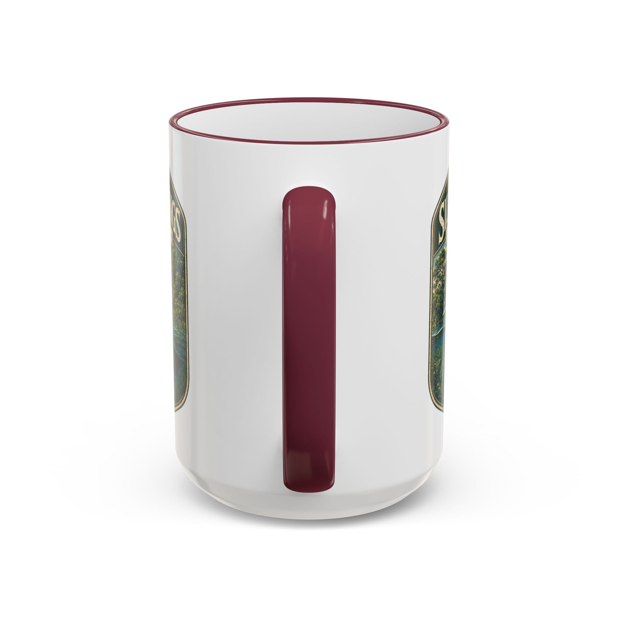 Silver Springs Vintage Mug — Accent Rim & Handle 11oz/15oz