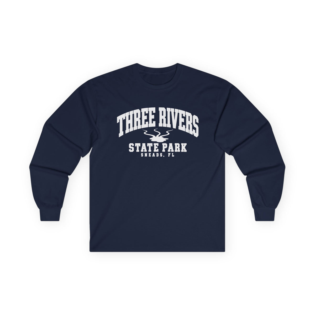 Three Rivers Park Emblem Sneads Florida- Long Sleeve Tee
