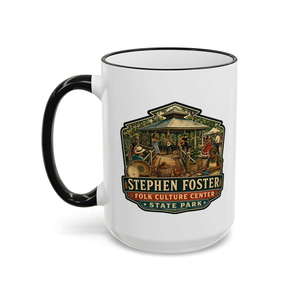 Stephen Foster Mug — Accent Rim & Handle 11oz/15oz