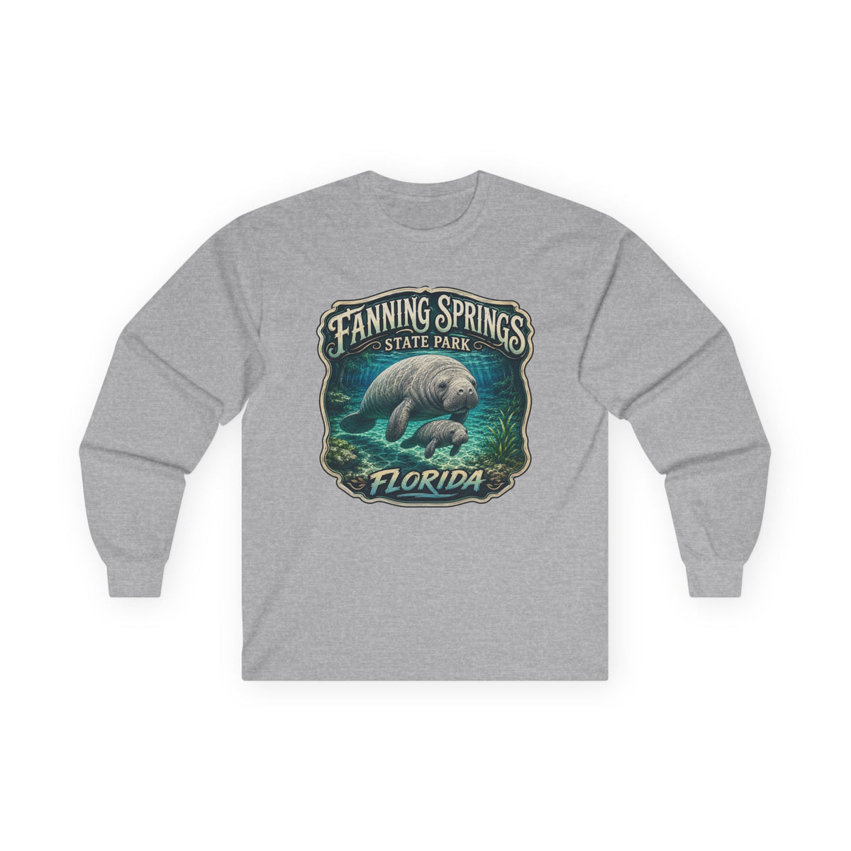 Manatee Mama Long Sleeve Tee — Vintage Fanning Springs
