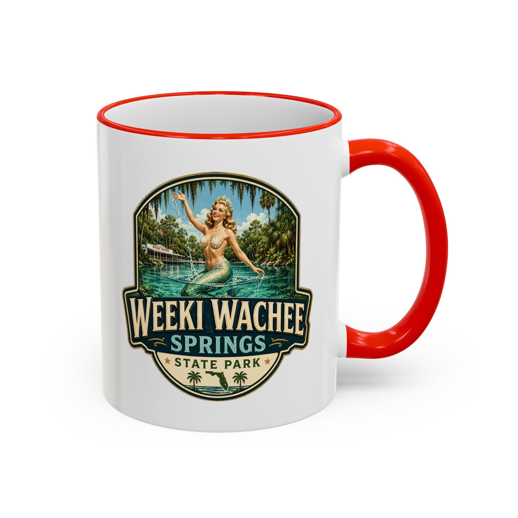Weeki Wachee Vintage Mug — Accent Rim & Handle 11oz/15oz