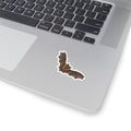 Flying Brown Bat Sticker — Realistic Decal