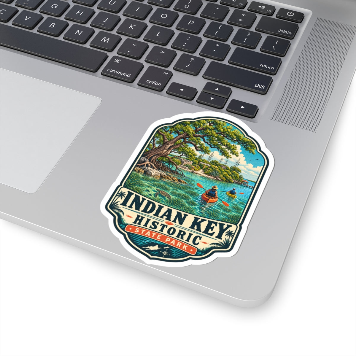 Indian Key Historic State Park Sticker – Scenic Kayak Vintage Travel Decal