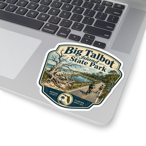 Big Talbot Island State Park Sticker – Vintage Florida Park Badge Kiss-Cut
