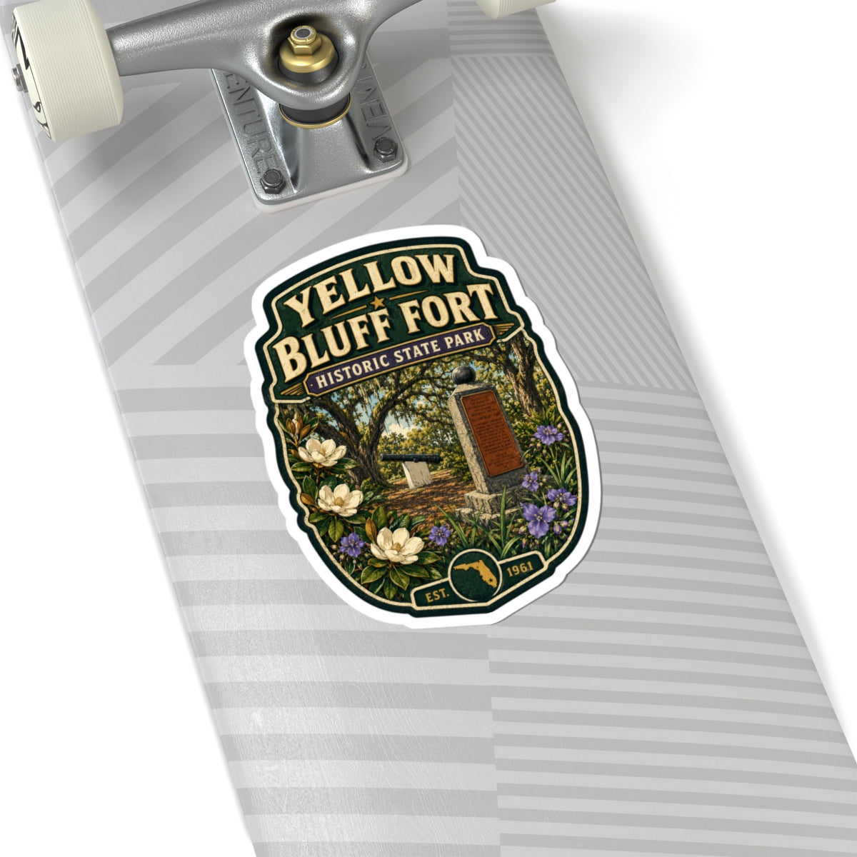 Yellow Bluff Fort Historic State Park Sticker — Kiss-Cut Outdoor Park Decal