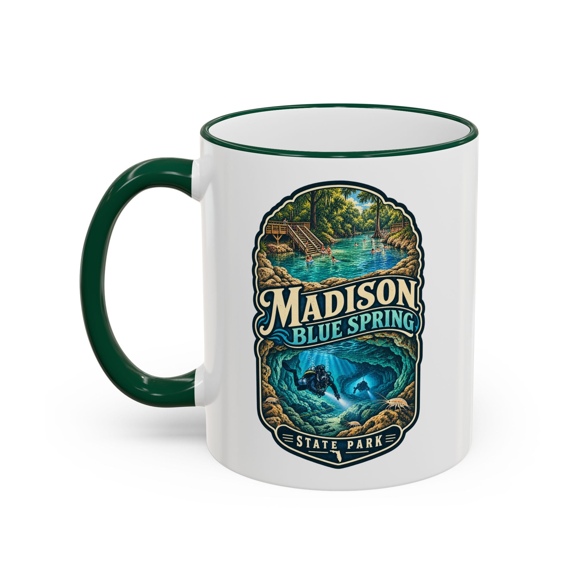 Madison Blue Spring Accent Rim & Handle 11oz/15oz