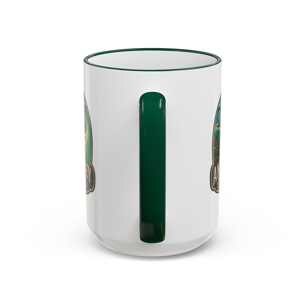 Anclote Key Vintage Mug — Accent Rim & Handle 11oz/15oz