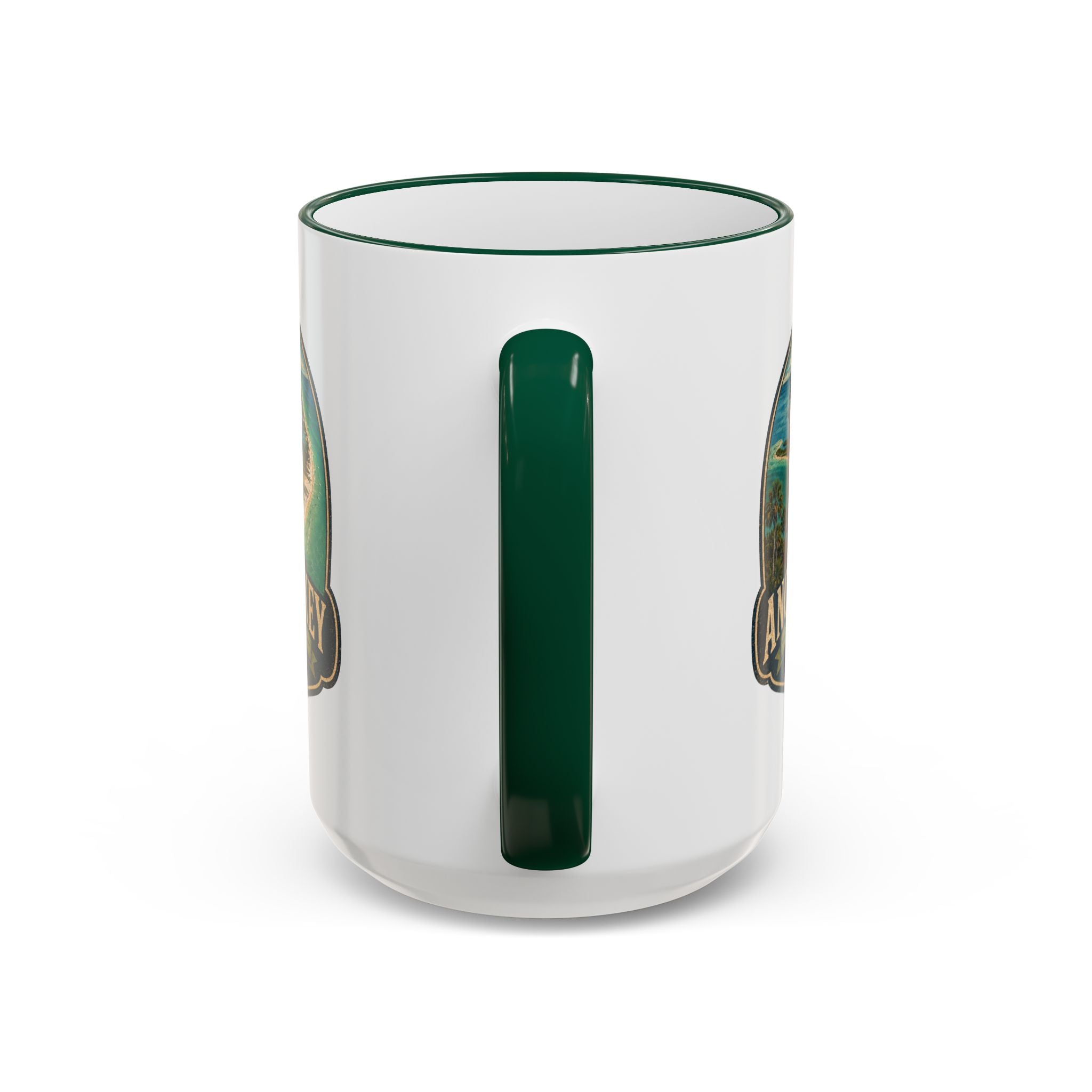 Anclote Key Vintage Mug — Accent Rim & Handle 11oz/15oz