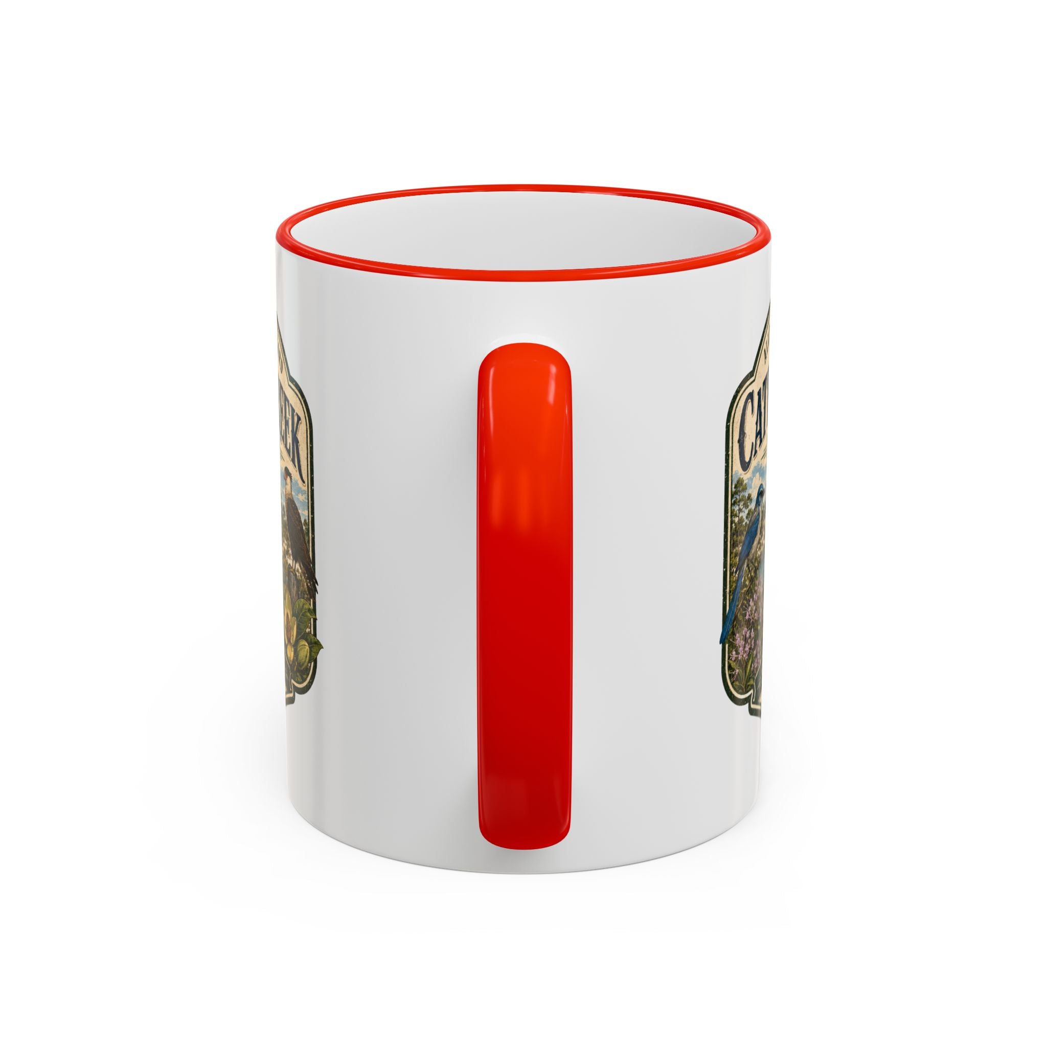 Catfish Creek Vintage Mug — Accent Rim & Handle 11oz/15oz
