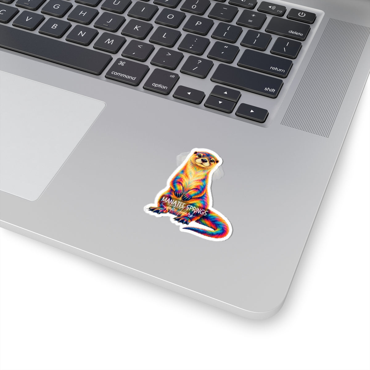 Colorful River Otter Kiss-Cut Sticker — 'Manatee Springs State Park' Vinyl Decal