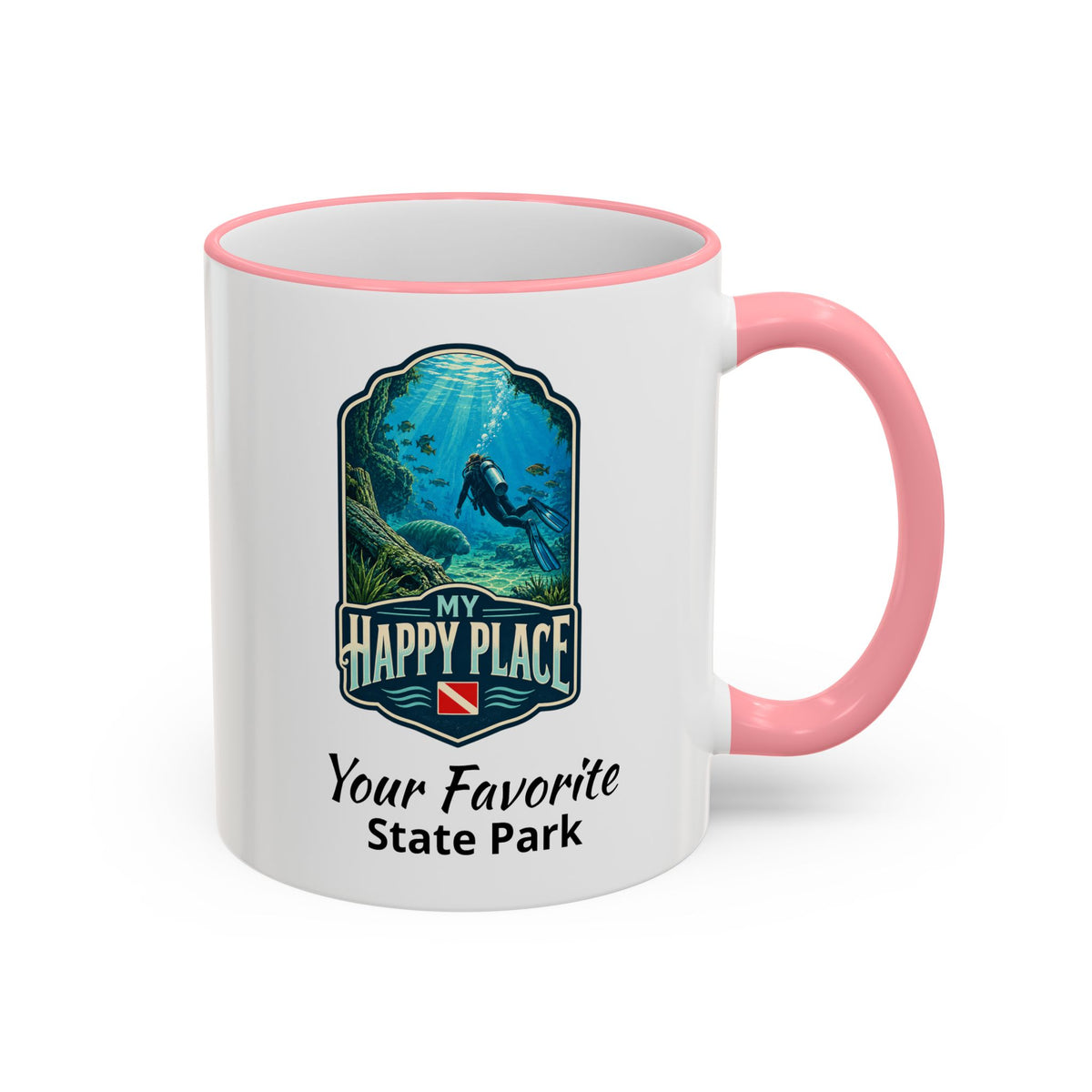 CUSTOMIZABLE Scuba Springs Accent Rim & Handle 11oz/15oz
