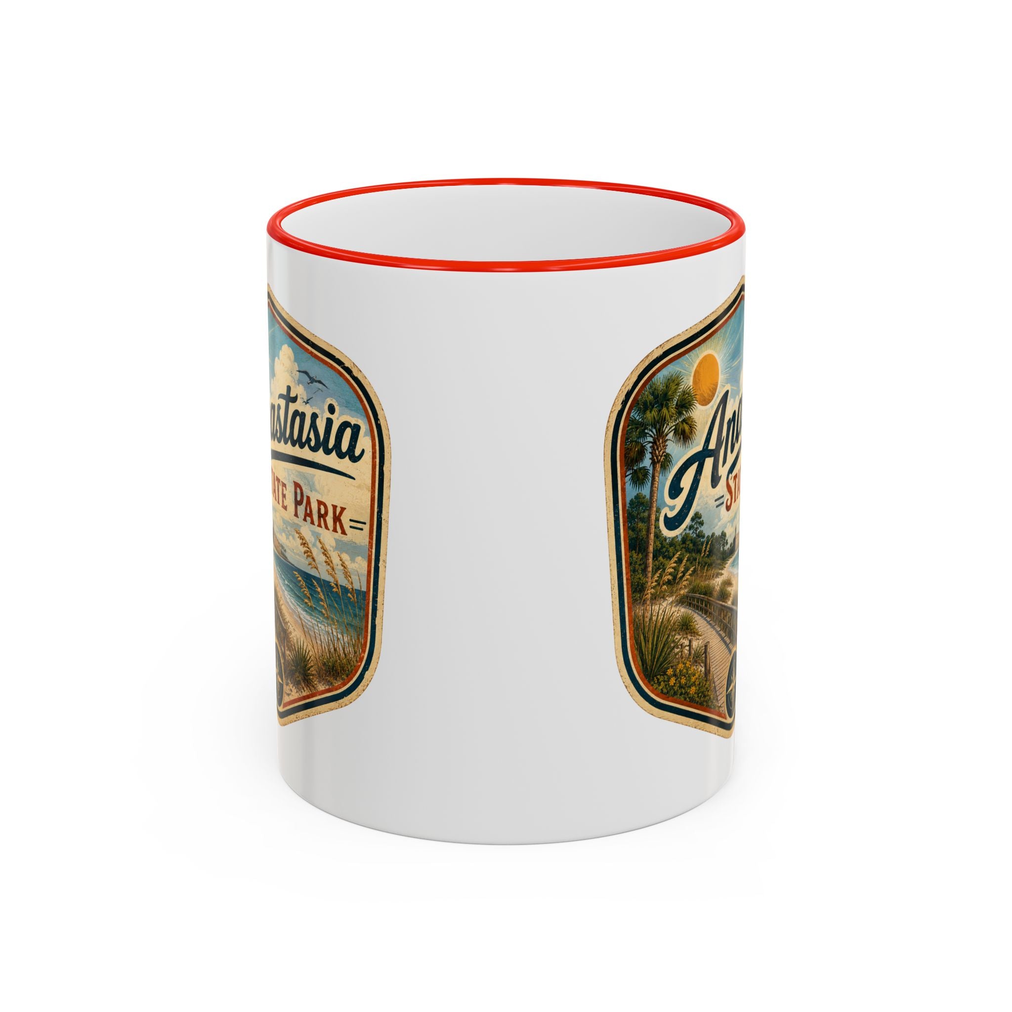 Anastasia Vintage Mug — Accent Rim & Handle 11oz/15oz