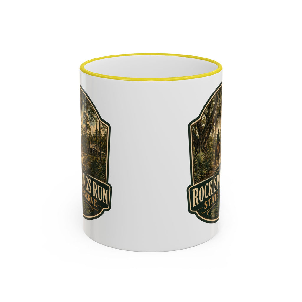 Rock Springs Run Vintage Mug — Accent Rim & Handle 11oz/15oz