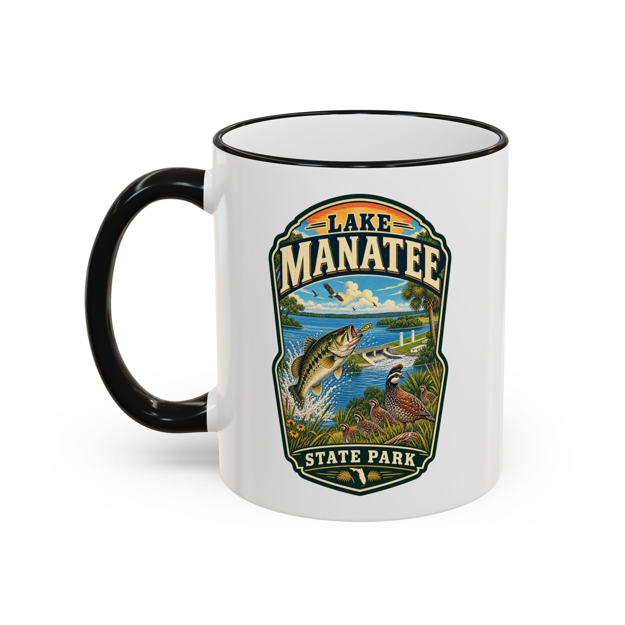 Lake Manatee Accent Rim & Handle 11oz/15oz