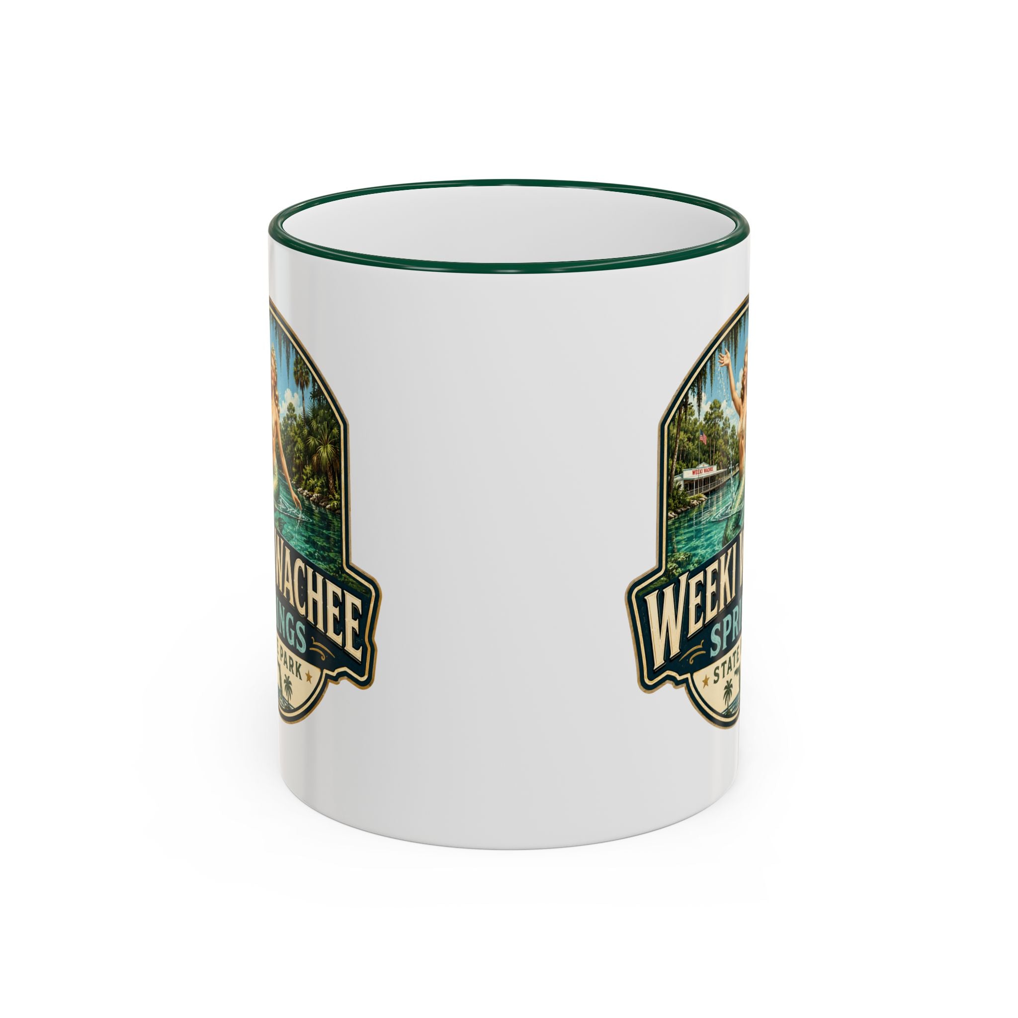 Weeki Wachee Vintage Mug — Accent Rim & Handle 11oz/15oz