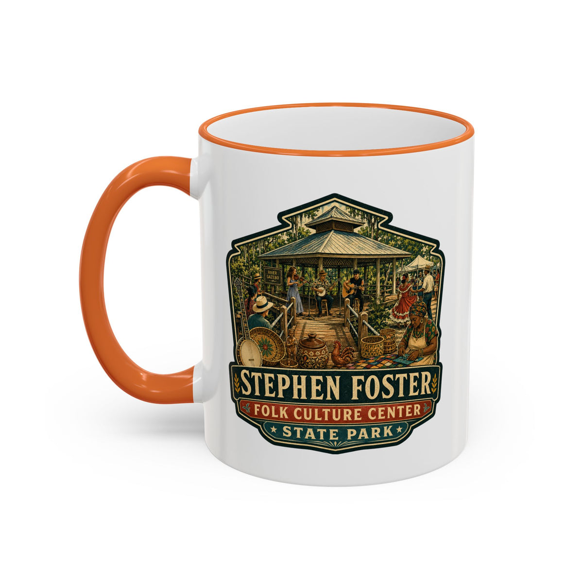 Stephen Foster Mug — Accent Rim & Handle 11oz/15oz