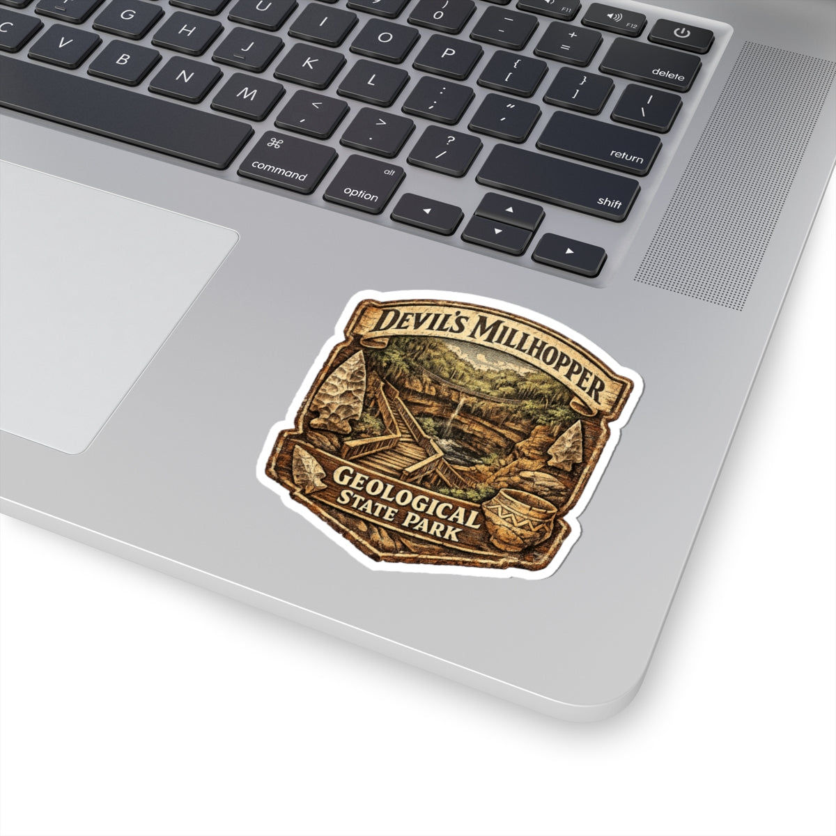 Devil's Millhopper Geological State Park Sticker — Vintage National Park Patch Kiss-Cut