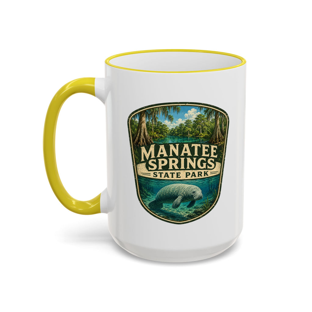 Manatee Springs Manatee Mug — Accent Rim & Handle 11oz/15oz