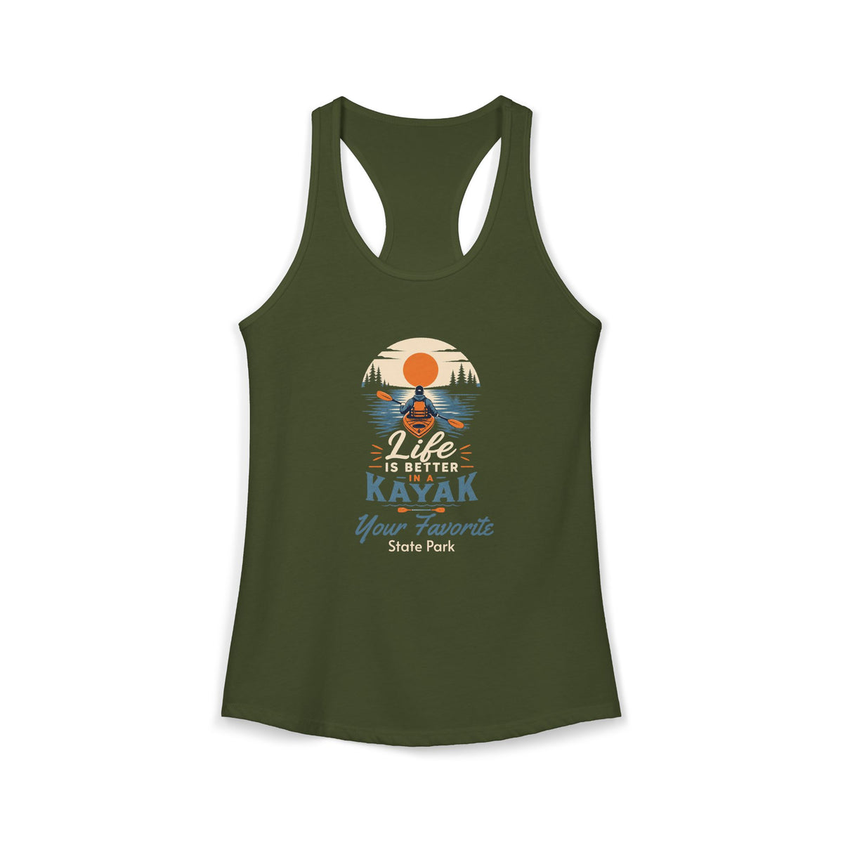 CUSTOMIZABLE Life is Better Racerback Tank