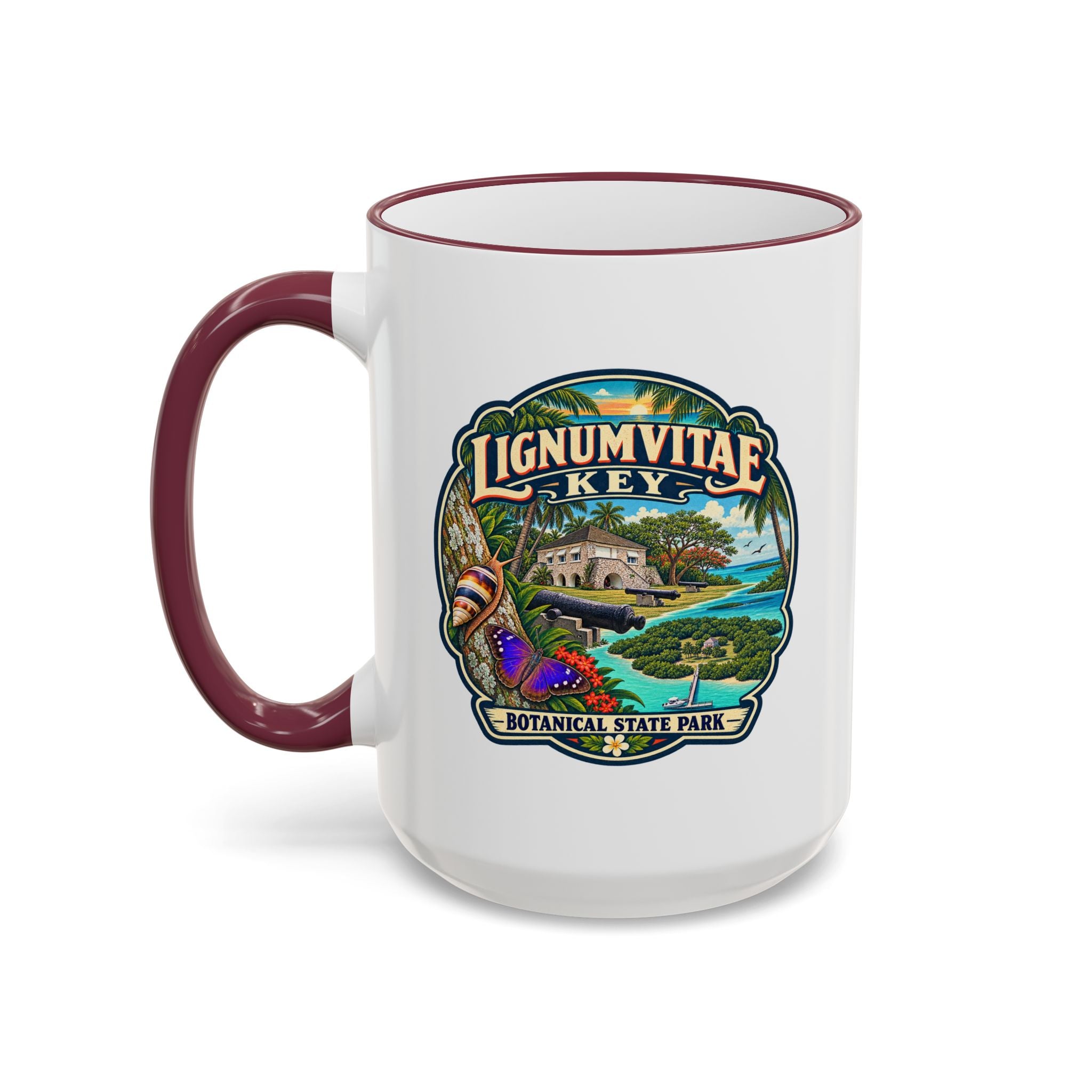 Lignumvitae Key Accent Rim & Handle 11oz/15oz