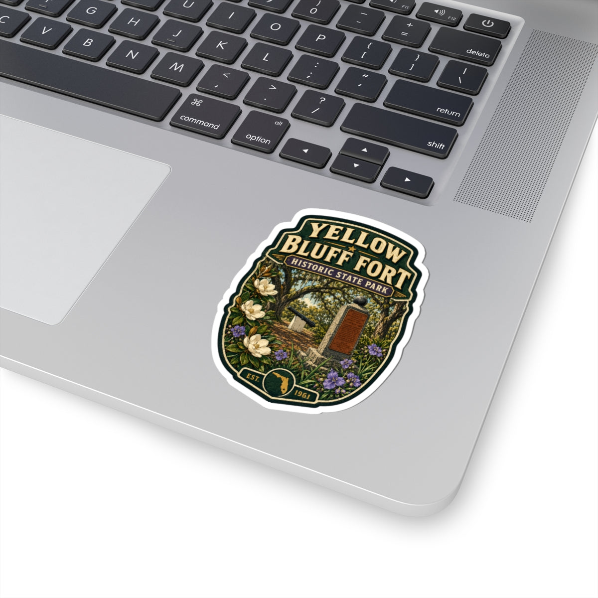 Yellow Bluff Fort Historic State Park Sticker — Kiss-Cut Outdoor Park Decal