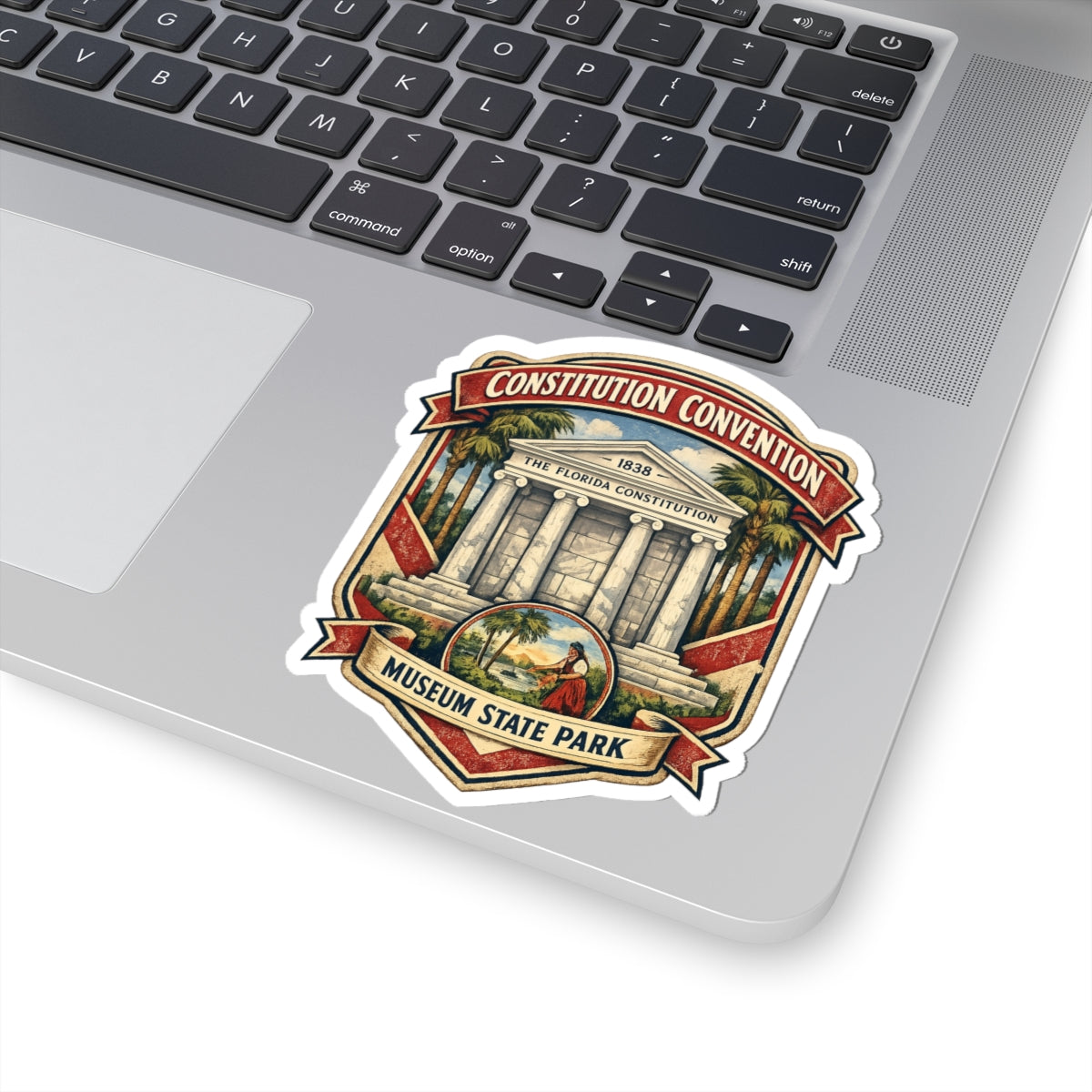 Constitution Convention Museum State Park Sticker – Vintage Florida Landmark Kiss-Cut Sticker