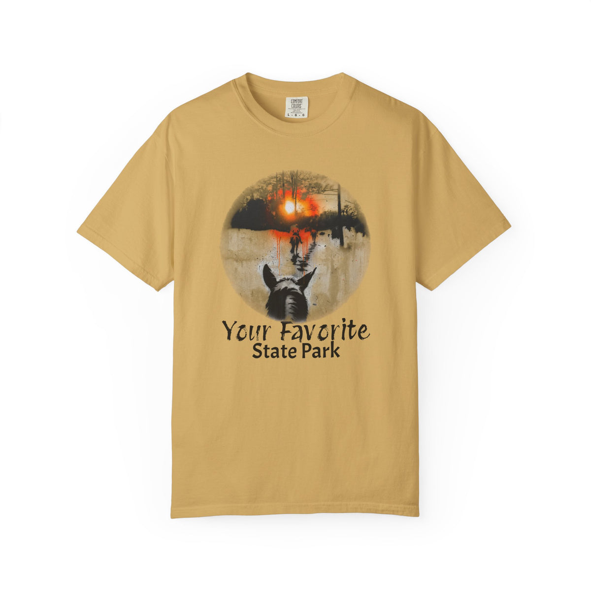 CUSTOMIZABLE Graffiti Sunset Trail Ride T-shirt