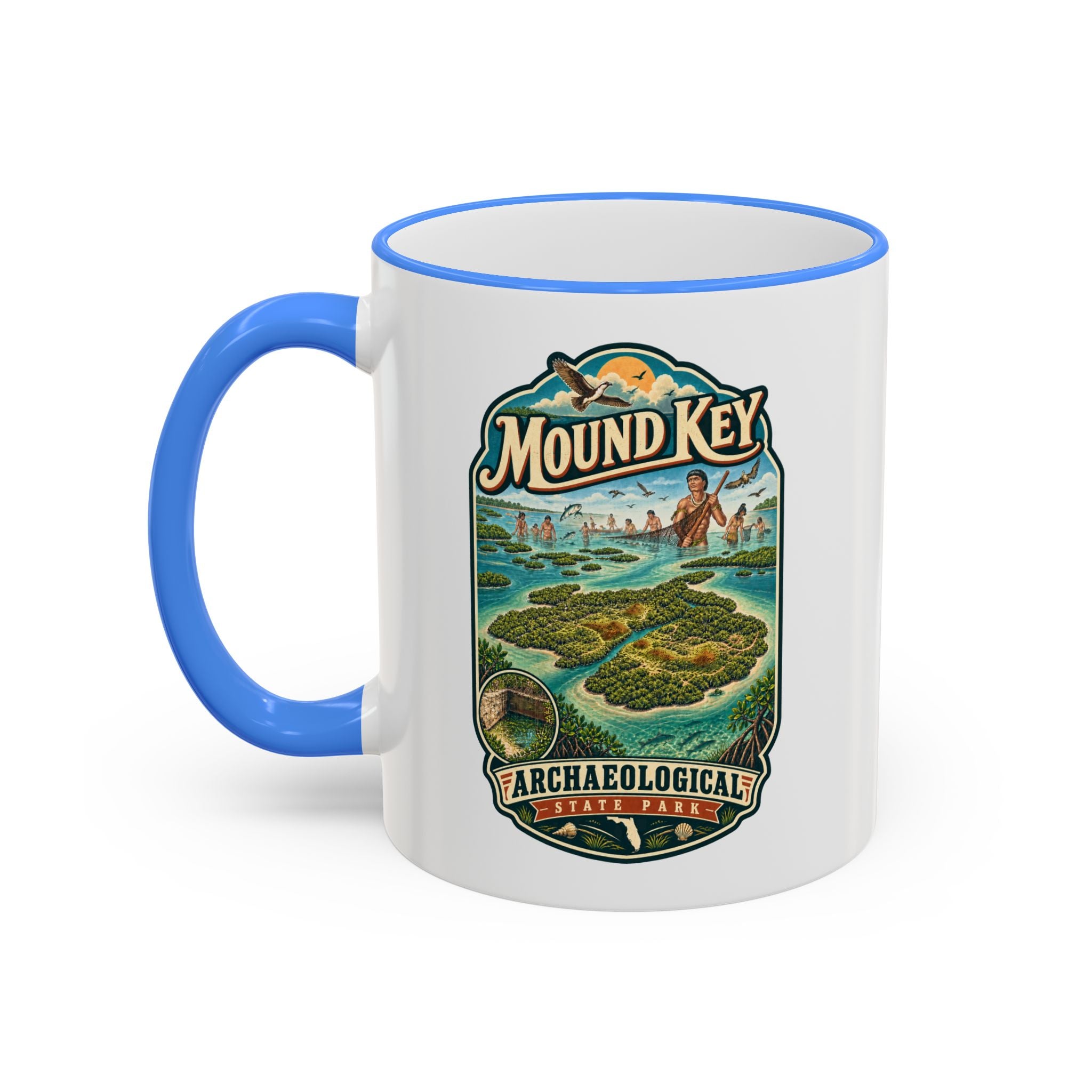 Mound Key Accent Rim & Handle 11oz/15oz