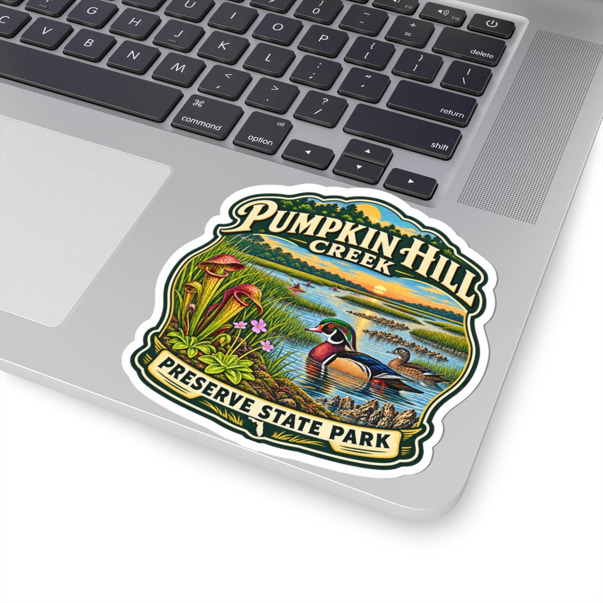 Pumpkin Hill Creek Preserve State Park Sticker — Vintage Wildlife Park Decal