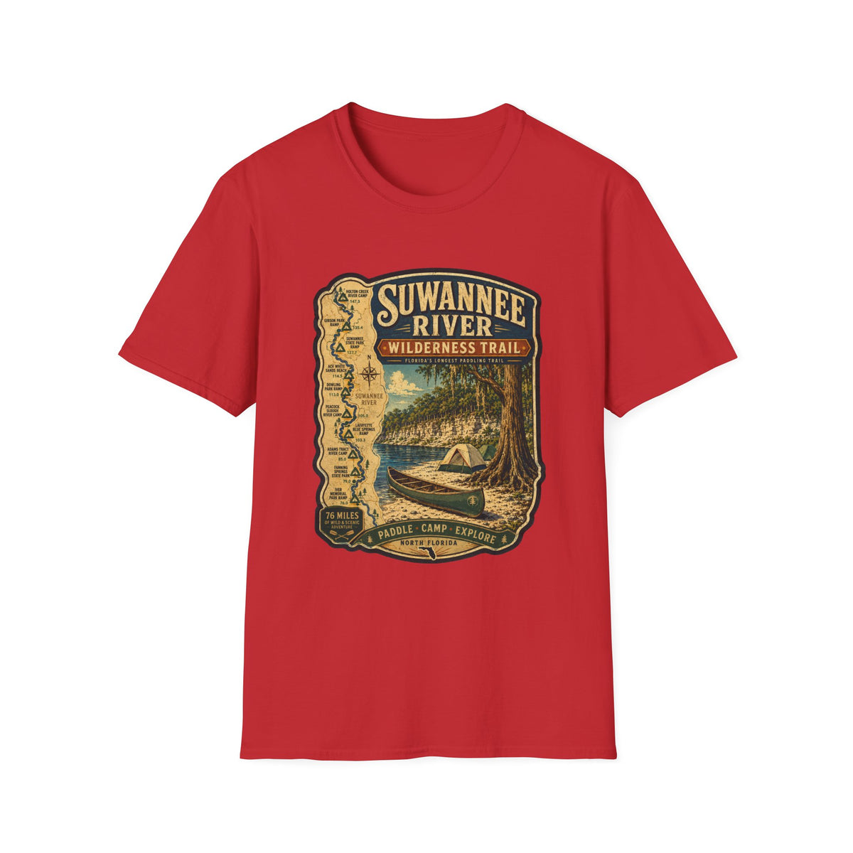 Suwannee River Wilderness Trail - Retro Tee