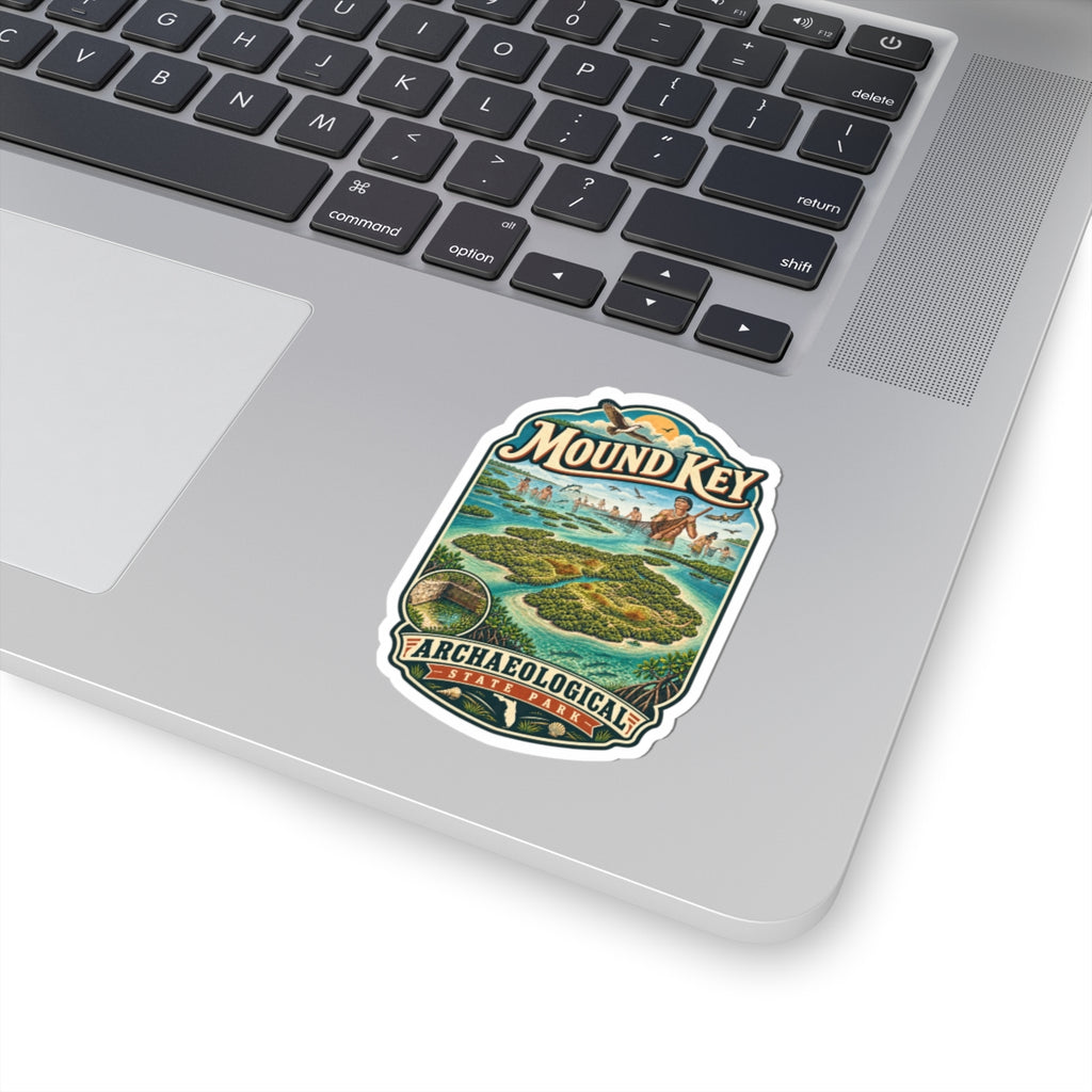 Mound Key Archaeological State Park Sticker — Vintage Map Kiss-Cut Sticker