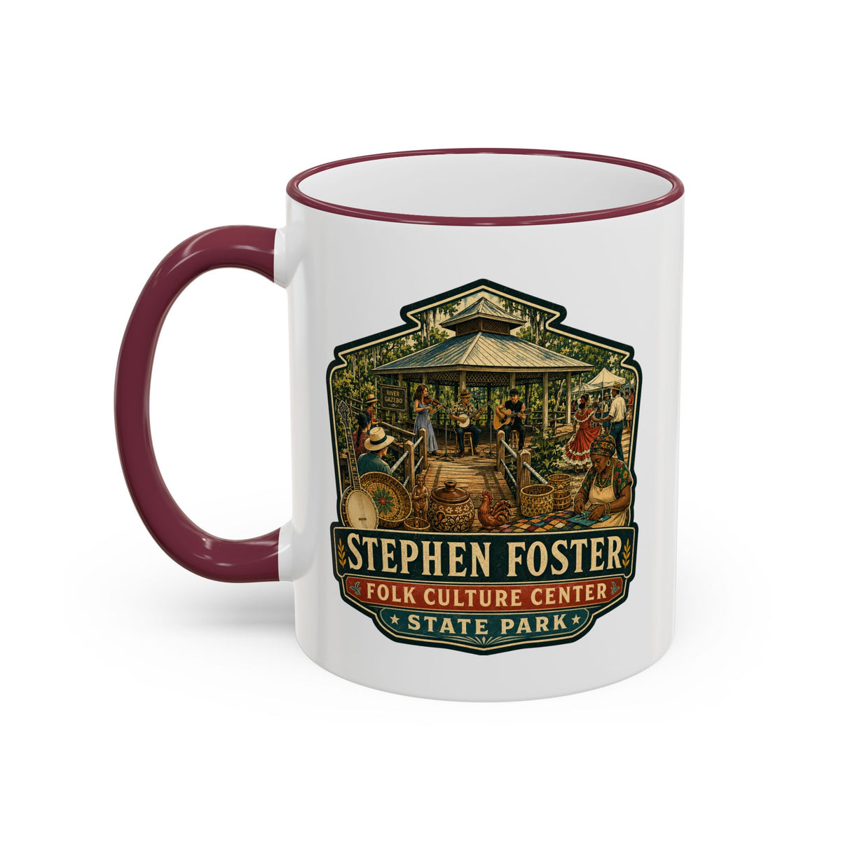 Stephen Foster Mug — Accent Rim & Handle 11oz/15oz
