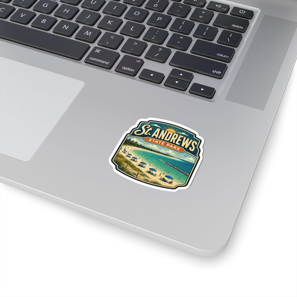 St. Andrews State Park Vintage Beach Sticker — Retro Coastal Travel Decal