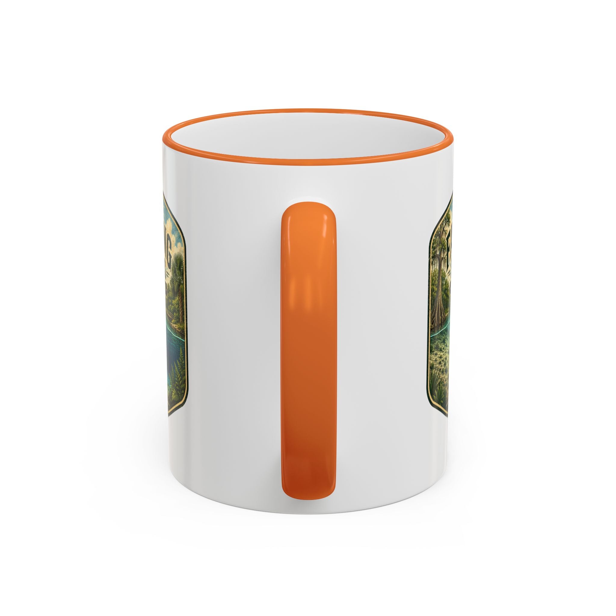 Fanning Springs Vintage Mug — Accent Rim & Handle 11oz/15oz