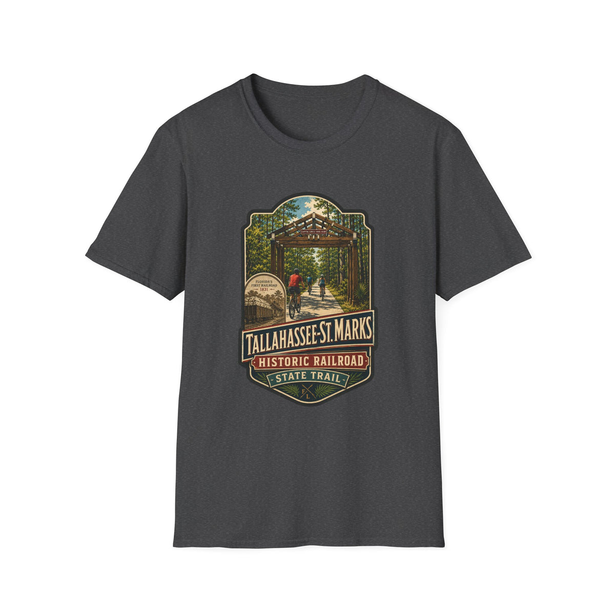 Tallahassee - St. Marks Trail  - Retro Tee