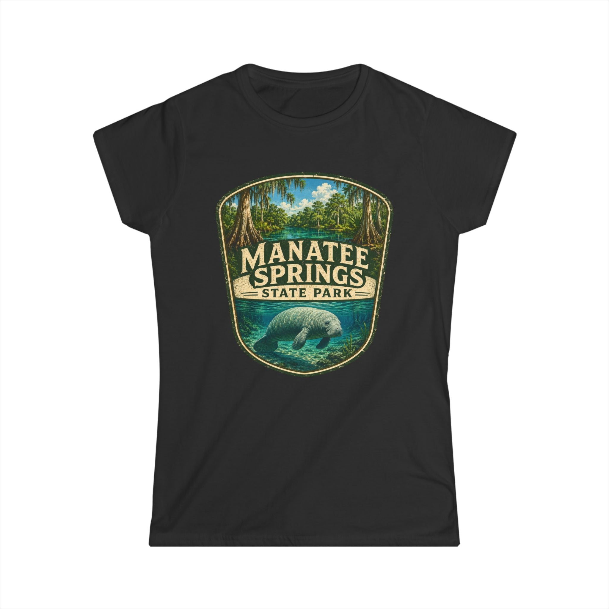Manatee Springs- Vintage Manatee Tee