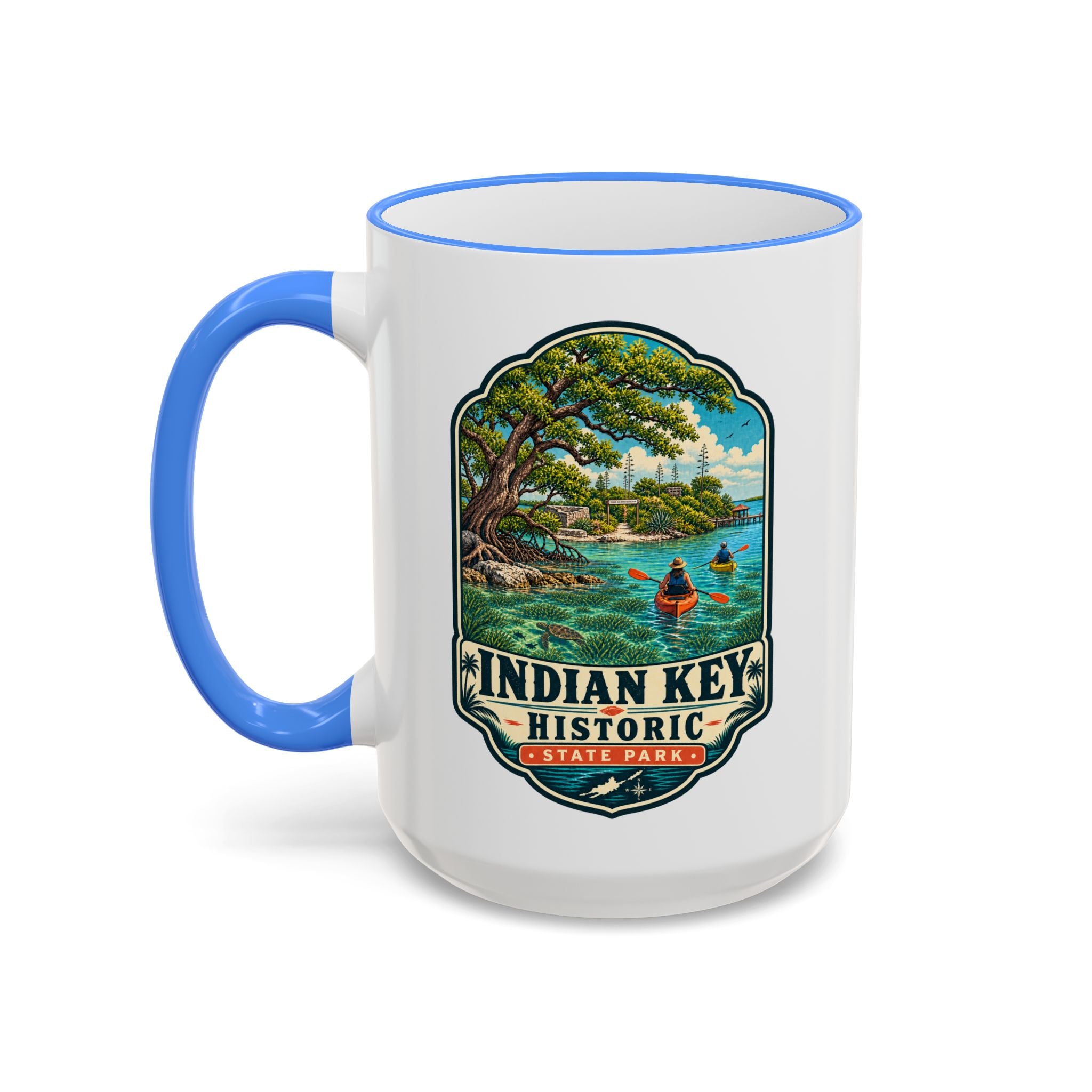 Indian Key Accent Rim & Handle 11oz/15oz